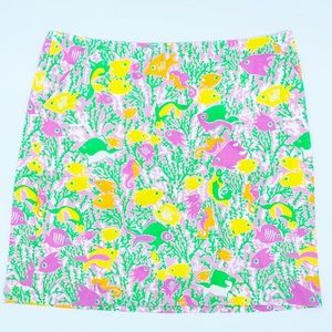 Lilly Pulitzer Skirt SZ 8 pink green yellow